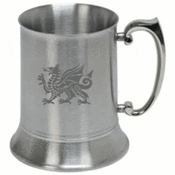 Welsh Dragon Steel Tankard