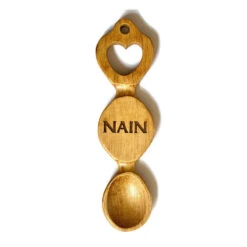 Welsh Love Spoon With Engraved “Nain”