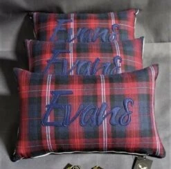 Welsh Tartan Cushion Evans