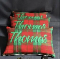Welsh Tartan Cushion Thomas