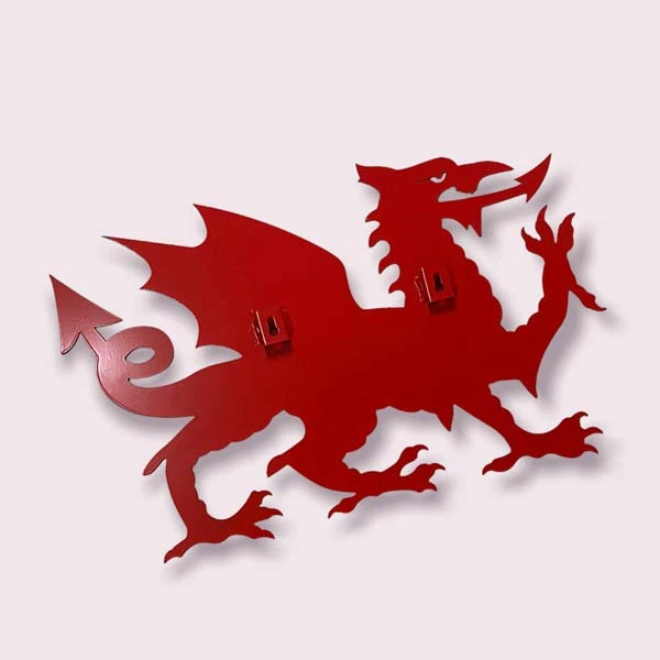 Metal Red Welsh Dragon Wall Plaque 4 Metal Red Welsh Dragon Wall Plaque - Image 2