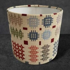 Multicoloured Small Welsh Tapestry Lamp Shade