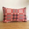 Welsh Tapestry Long Cushion Red -Handmade Gifts Shop RED WELSH BLANKET PATTERN LONG CUSHION
