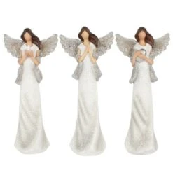 Trio Of Angels Ornaments Peace, Pray & Love