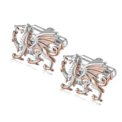 Welsh Dragon Cufflinks By Awen Welsh Jewellery