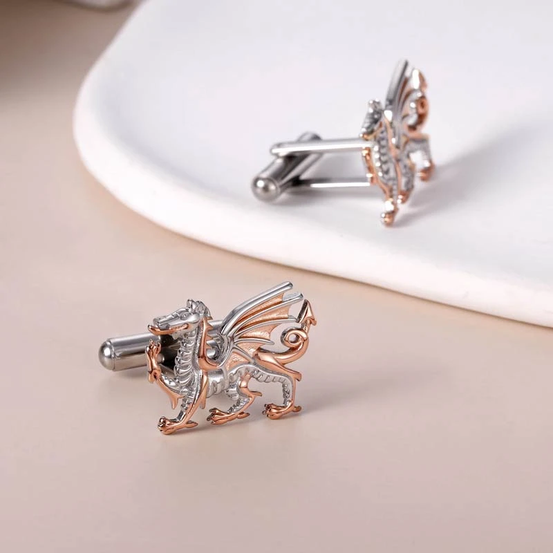 Welsh Dragon Cufflinks By Awen Welsh Jewellery 4 Welsh Dragon Cufflinks By Awen Welsh Jewellery - Image 2