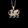 Welsh Dragon Necklace By Awen Jewellery -Handmade Gifts Shop WELSH DRAGON NECKLACE ROSE GOLD
