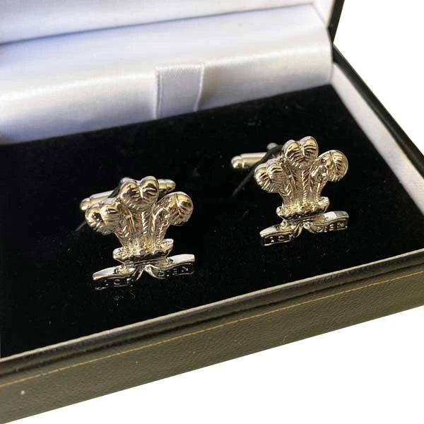 Prince Of Wales Feathers Cufflinks 3 Prince Of Wales Feathers Cufflinks
