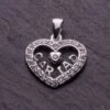 Cariad Heart Necklace In Silver -Handmade Gifts Shop cariad heart necklace silver