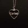 Cariad Heart Pendant And Necklace Silver -Handmade Gifts Shop cariad necklace silver heart