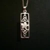 Celtic Daffodil Necklace Silver