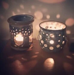 Anvil Pottery Tree Oil Burner -Handmade Gifts Shop ceramic welsh tealight holders anvil