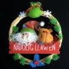 Welsh Christmas Wreath Decoration – Santa & Rudolph -Handmade Gifts Shop christmas wreath father christmas welsh gifts