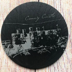 Welsh Castles Slate Coaster (set Of Six) With Box -Handmade Gifts Shop conwy castle welsh slate coaster