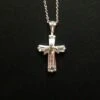 Cross With Dove Necklace Silver