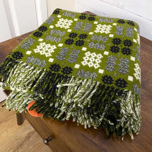Green Welsh Tapestry Blanket 3 Green Welsh Tapestry Blanket