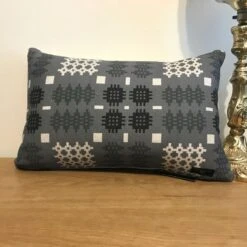 Grey Oblong Welsh Tapestry Cushion