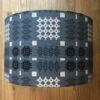 Grey Large Welsh Tapestry Lamp Shade -Handmade Gifts Shop large grey tapestry lamp shade