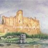 Laugharne Castle Wales Original Painting -Handmade Gifts Shop laugharne wales castle painting