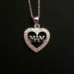 Mam Heart Pendant And Necklace