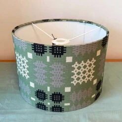 Sage Green Medium Welsh Tapestry Lamp Shade