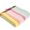 Rainbow Stripe Woollen Welsh Blanket 2 Rainbow Stripe Woollen Welsh Blanket -Handmade Gifts Shop rainbow stripe welsh blanket