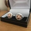 Rose Gold Welsh Dragon Cufflinks With Box -Handmade Gifts Shop rose gold welsh dragon cufflinks