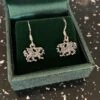 Silver Welsh Dragon Drop Earrings -Handmade Gifts Shop silver welsh dragon earrings