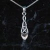 Sterling Silver Celtic Style Love Spoon Necklace -Handmade Gifts Shop sterling silver welsh love spoon necklace