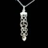 Love Spoon Necklace With Entwined Hearts And Celtic Triquetra Symbol