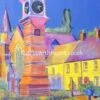 Original Painting Of Usk Wales -Handmade Gifts Shop usk painting wales
