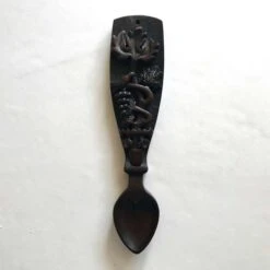 Vintage Love Spoon With Bird And Fauna