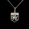 Welsh Dragon Shield Necklace 2 Welsh Dragon Shield Necklace -Handmade Gifts Shop wales necklace dragon silver