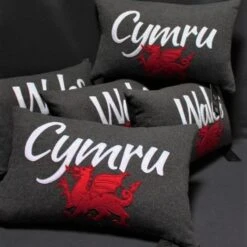 Personalised Welsh Dragon Cushion