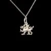 Welsh Dragon Necklace -Handmade Gifts Shop welsh dragon necklace silver 1
