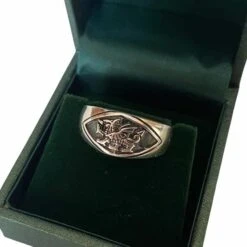 Sterling Silver Welsh Dragon Signet Ring