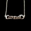 Cariad Word Sterling Silver Pendant And Necklace 2 Cariad Word Sterling Silver Pendant And Necklace -Handmade Gifts Shop welsh jewellery cariad necklace