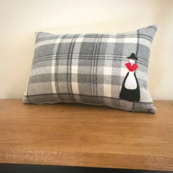 Welsh Lady Cushion Grey