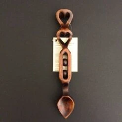 Welsh Love Spoon With Balls And Cage