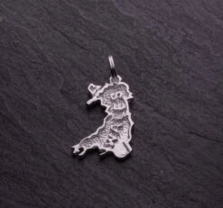 Welsh Map Necklace