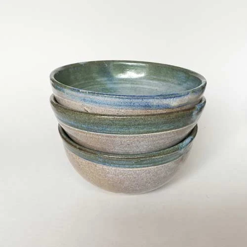 Blue Stoneware Bowl 4 Blue Stoneware Bowl - Image 2