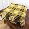 Gold Welsh Tapestry Blanket -Handmade Gifts Shop welsh tapestry blanket yellow