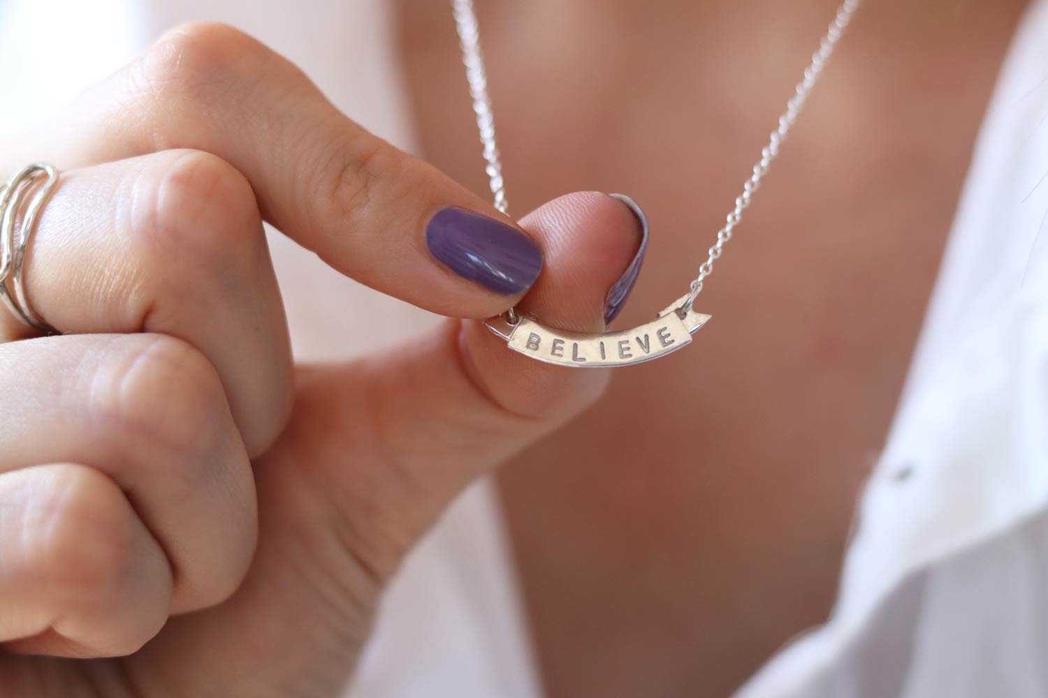 Front Page -Handmade Gifts Shop Believe banner word necklace rs